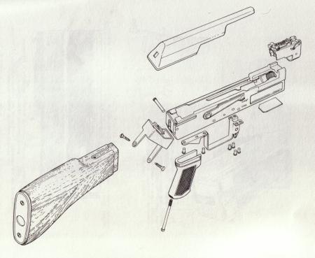 Second Model AK-47 Exploded View