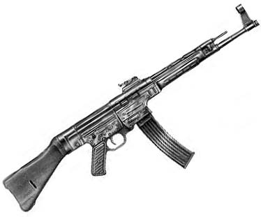 German MP44 Assault Rifle, Caliber 7.9x33mm