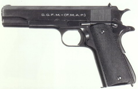 Pistola Sistema Colt Modelo 1927, 11.25x23mm