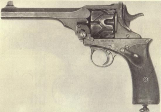 Modified 1901 Webley-Fosbery Automatic Revolver